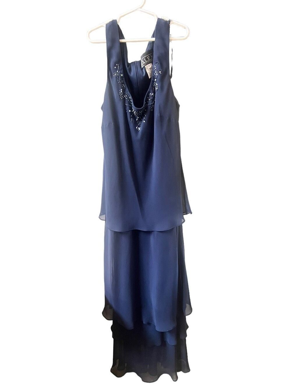 Alex evening navy blue dress size 10